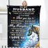 Flannel Blanket Gift to  Husband  from Wife